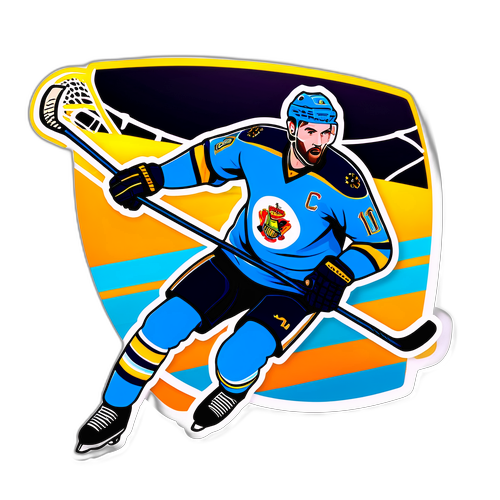 Sticker ya Mchezo wa Hockey