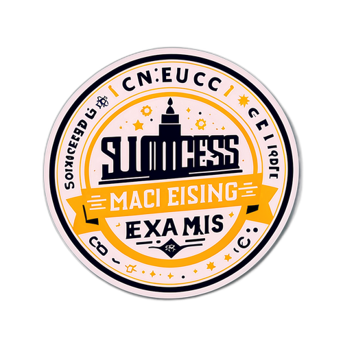 大学入試センターの成功を願うデザイン