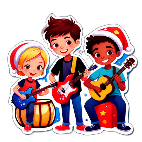 アレックスと友達の楽器演奏