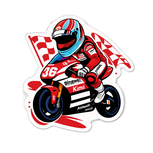 Handlende Kimi Antonelli Katalogsticker