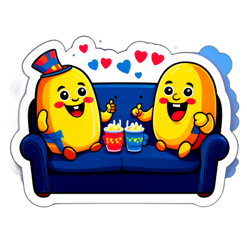 Erotyczne zwycięstwo ziemniaków na kanapie