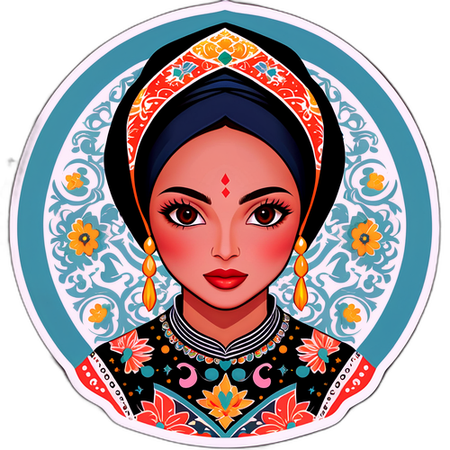 Stiker Zara Qairina: Kecantikan Seni Tradisional