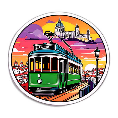 Adesivo da sogno della città di Lisbona