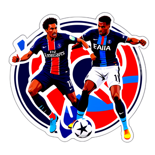Energisk klistremerke av PSG mot Tottenham