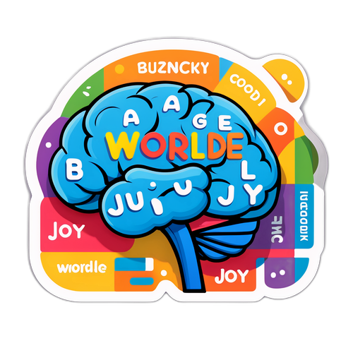 Sticker Giocoso con il Logo di Wordle