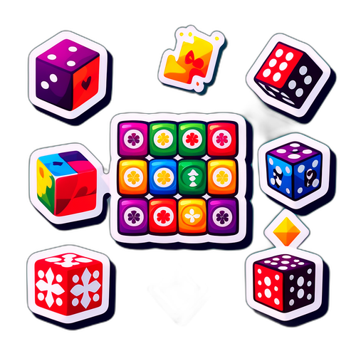 Kreativní nálepka na téma šance