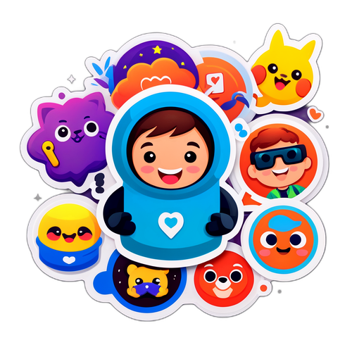 IGV互動社交媒體主題貼紙