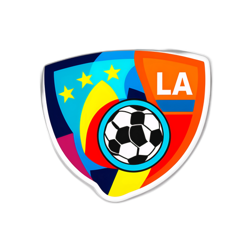 Nhãn dán bóng đá với logo La Liga