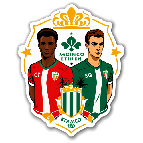 Sticker Cổ Điển Đối Đầu: Saint-Étienne vs Monaco
