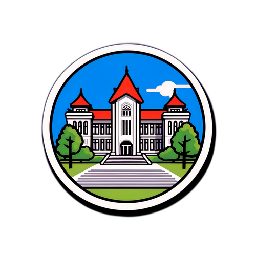 筑波大学キャンパス風景ステッカー