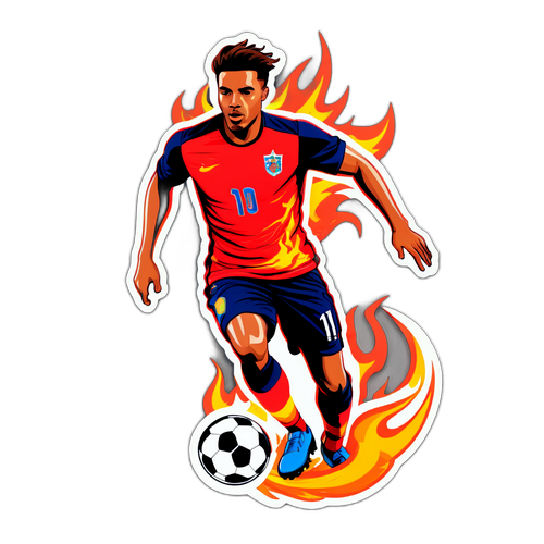 एक्शन में फुटबॉलर एंटनी की डायनामिक स्टिकर