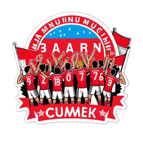 Sticker ya Picha za Mashabiki wa Bayern Munich