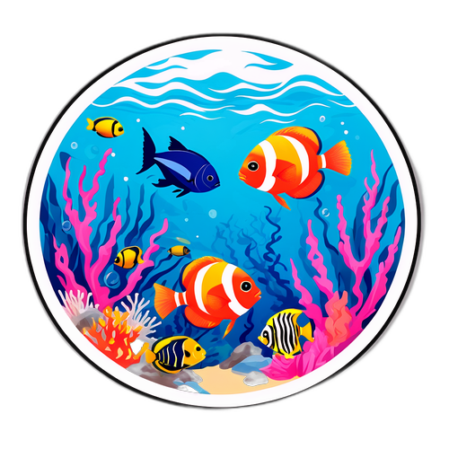 Stickers med Bermudas blå hav