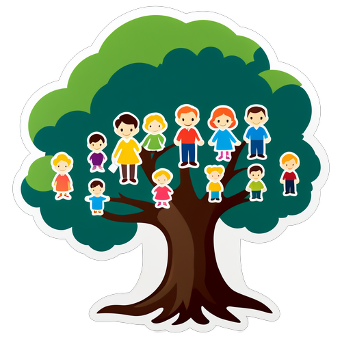 Sticker s rodokmenem z rodiny