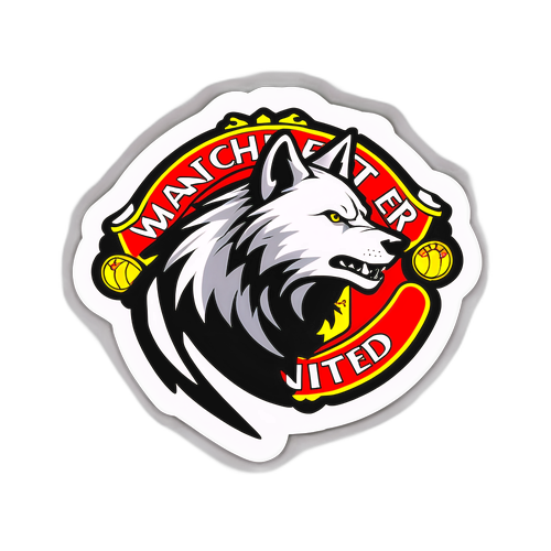 Silhouette ya Mbwa Mwitu wa Mamlaka wa Manchester United