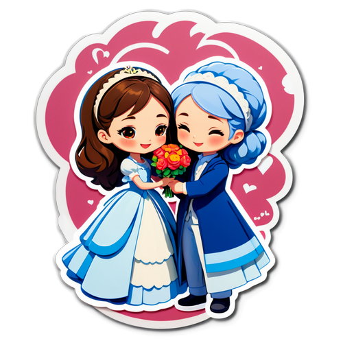Romantik ve Dramatik Sticker Tasarımı