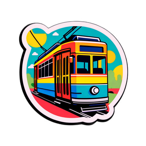 Tramlinie 27 – Bunte Illustration