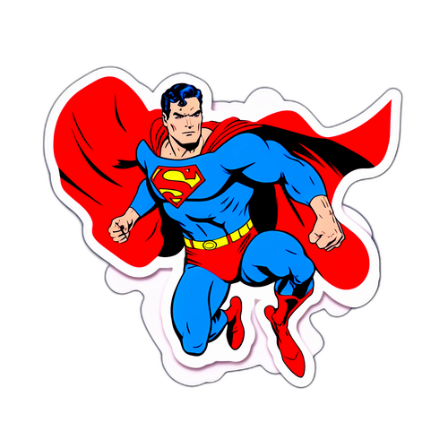 Classic Superman Sticker