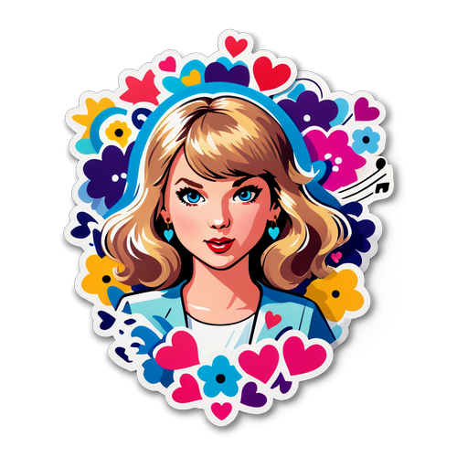 A Taylor Swift dalstílusát megjelenítő matricája