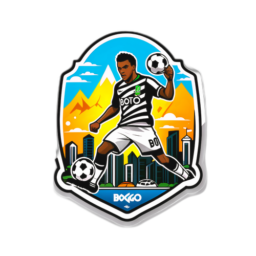 Sticker Pertandingan Logo Sport dan Botafogo