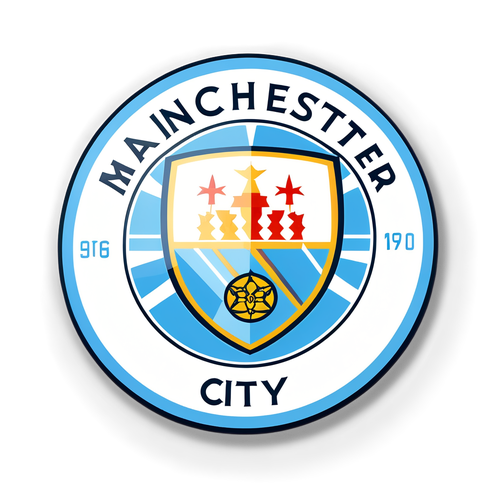 Stiker Futuristik Minimalis Logo Manchester City yang Mengguncang! Dapatkan Sekarang!