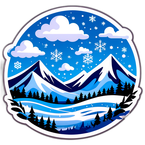 Mesebeli táj hideg fronttal