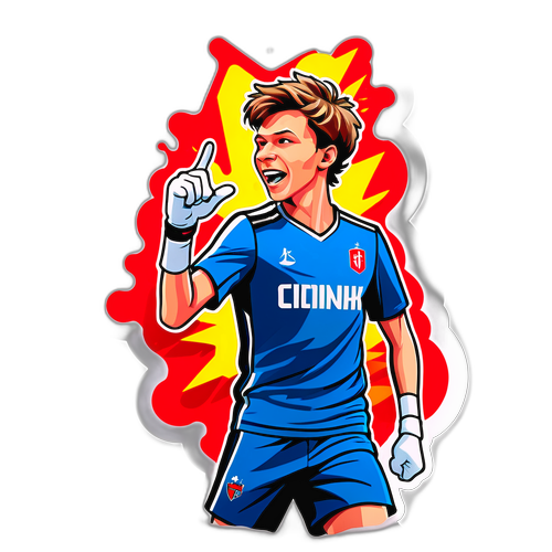 Sticker Aksi Jannik Sinner