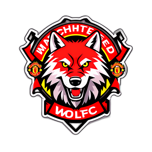 울버햄튼과 맨체스터 유나이티드 팀 컬러를 활용한 독특한 디자인