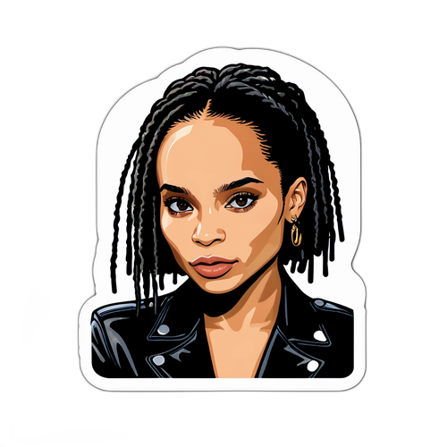Наклейка с Zoë Kravitz