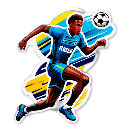 Gabriel Diallo en pleine action sur le terrain de sport