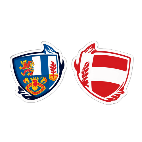 Стікери зі щитами Шотландії та Данії