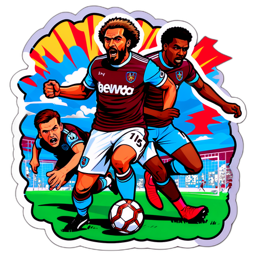 Sticker Aksi Perlawanan West Ham vs Brentford