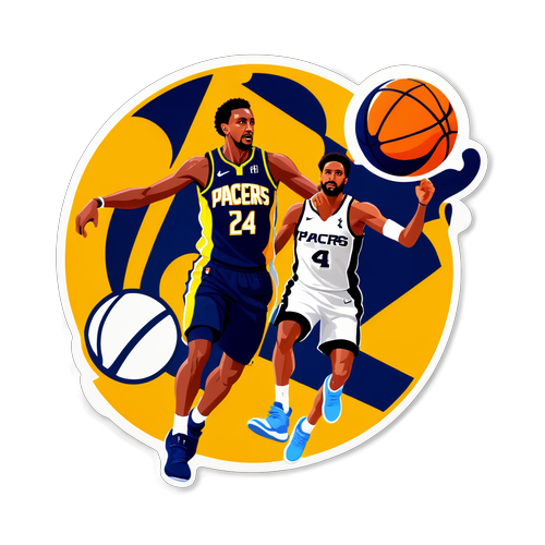 Vibrant na Pacers vs Spurs Sticker