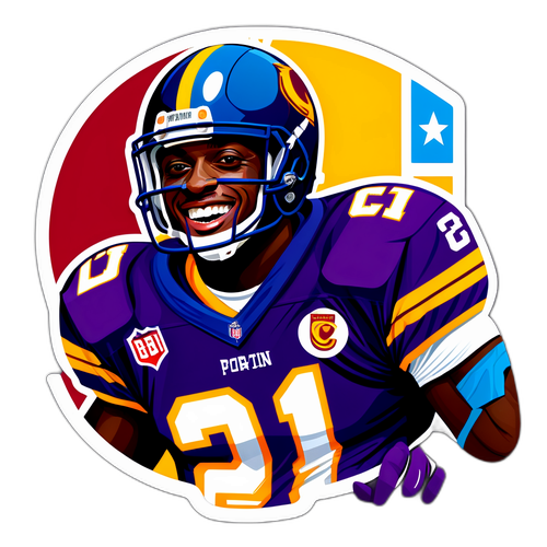 Stylized Portrait of Clinton Portis