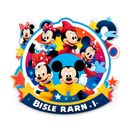 Logo Disney Plus con Personaggi Iconici