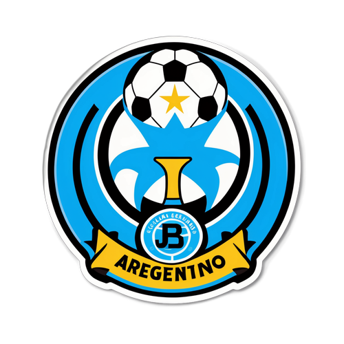 Diseño de sticker para el partido entre Argentinos Jrs. y Belgrano
