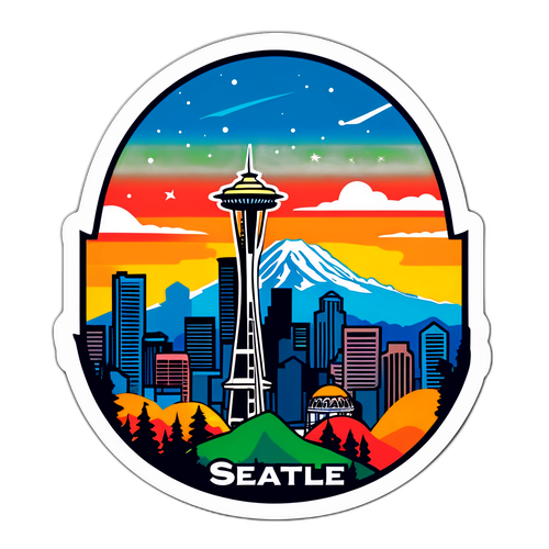 Scénériesticker van Seattle