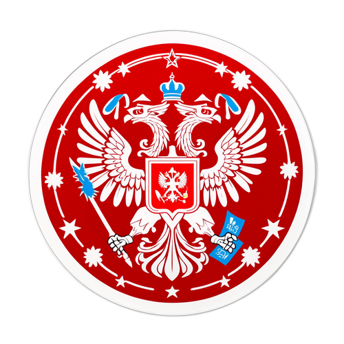 Дизайн наклейки з символами Дня Росії