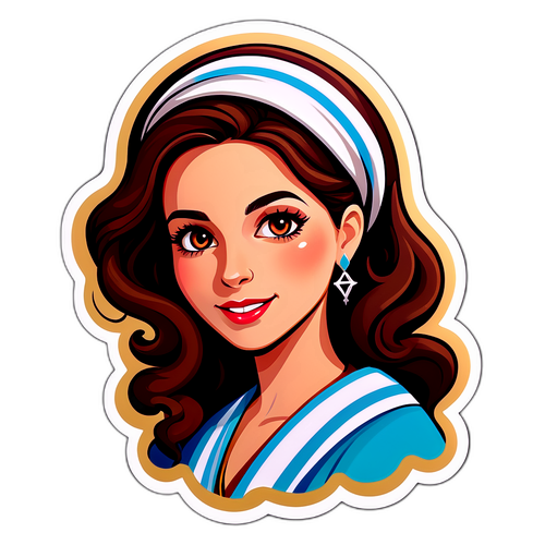 Beautiful Jewish Woman Sticker