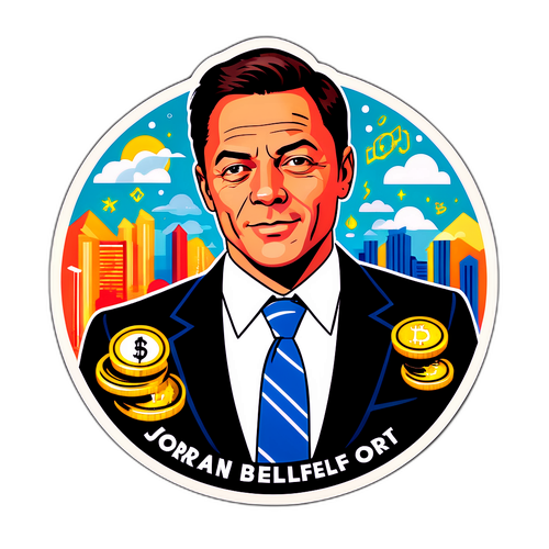 Eine Illustration von Jordan Belfort mit seinem berühmten Zitat