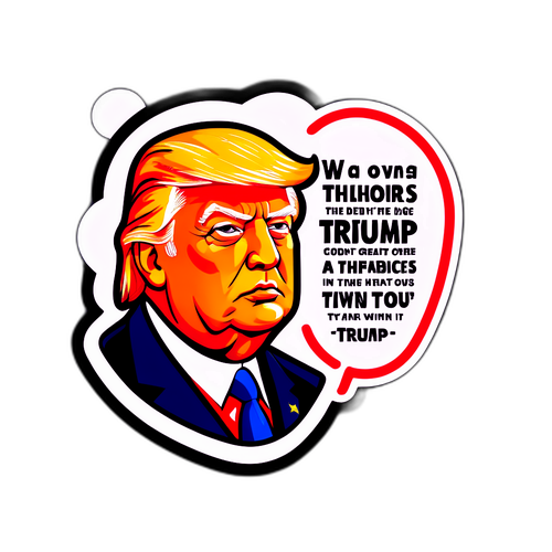 幽默的特朗普贴纸