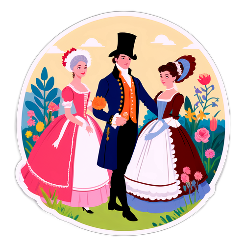 Mga Tauhan sa Bridgerton sa Makulay na Hardin