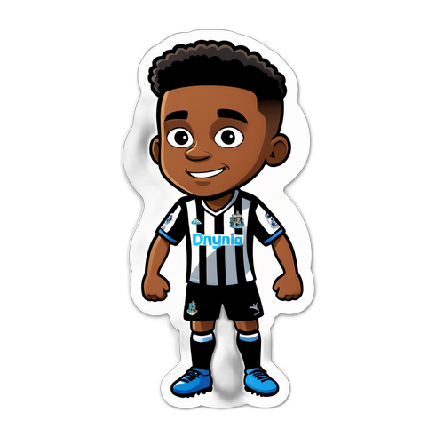 สติ๊กเกอร์การ์ตูนของนักเตะนิวคาสเซิล