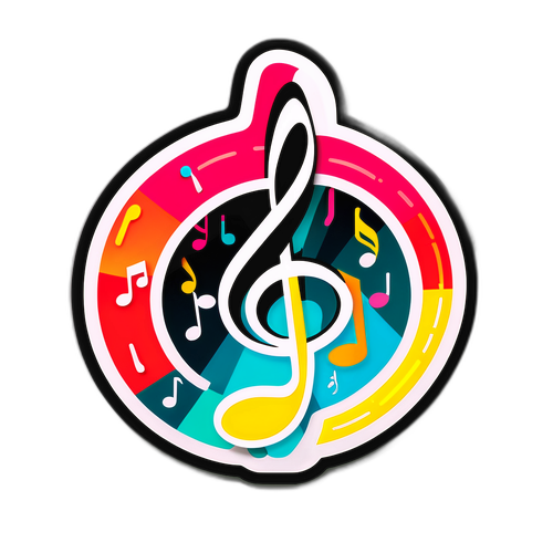 Retro Musik Klistermärke