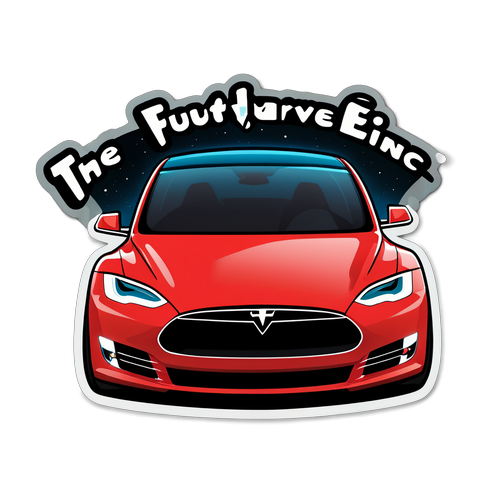 Die Zukunft fährt elektrisch! Entdecke das neueste Tesla-Sticker, das die Welt begeistert!