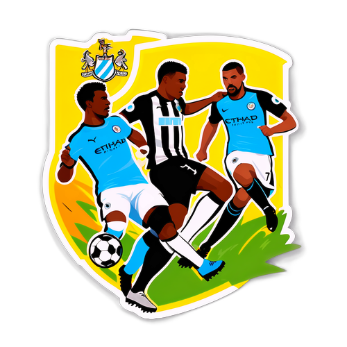 Akční nálepka Newcastle vs. Manchester City
