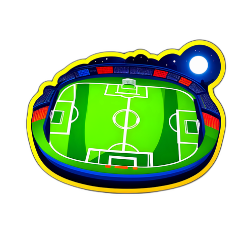 Lapangan Sepak Bola Malam Hari