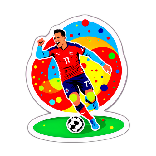 Scena umoristică a lui Alexis Sanchez pe teren