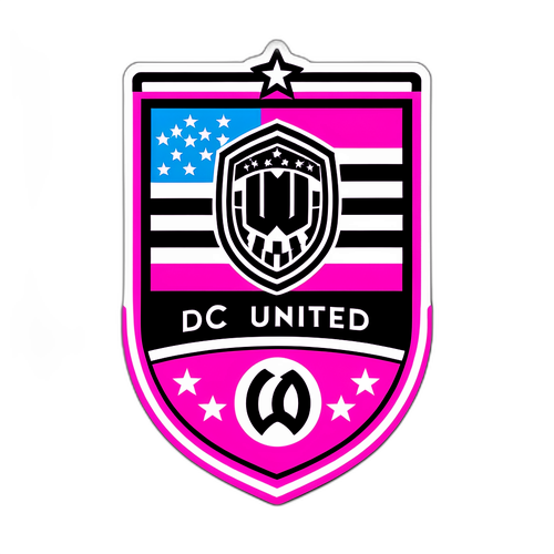 Sticker con logotipos de DC United e Inter Miami