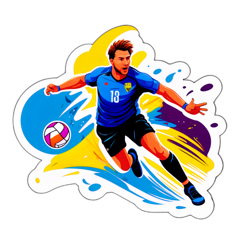 Handballspiller i Aktion